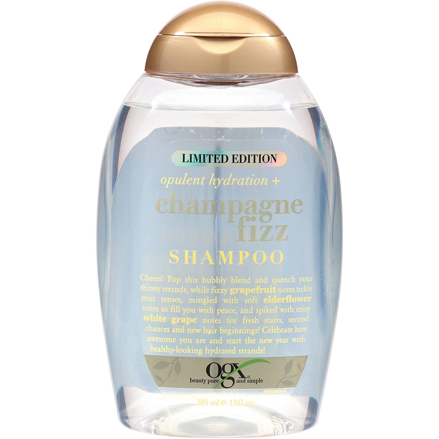 ogx® Opulent hydration Champagne Fizz Shampoo 385 ml.